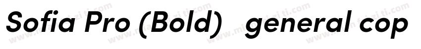 Sofia Pro (Bold)   general copy字体转换